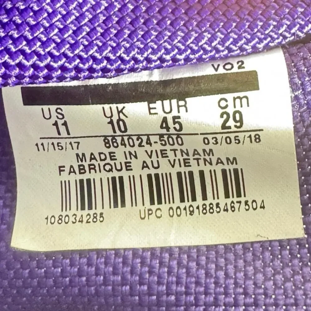 Nike SF Air Force 1 AF1 High Purple Dynasty Suede 864024-500 Mens Sz 11 2017